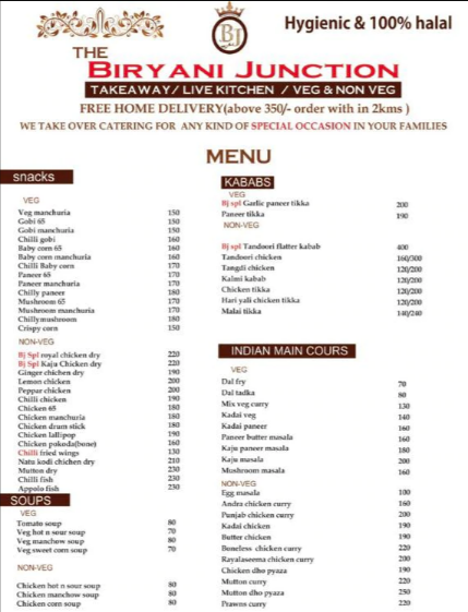 The Biryani Junction - S R Nagar - Hyderabad image 2