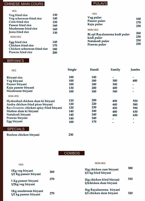 The Biryani Junction - S R Nagar - Hyderabad image 1