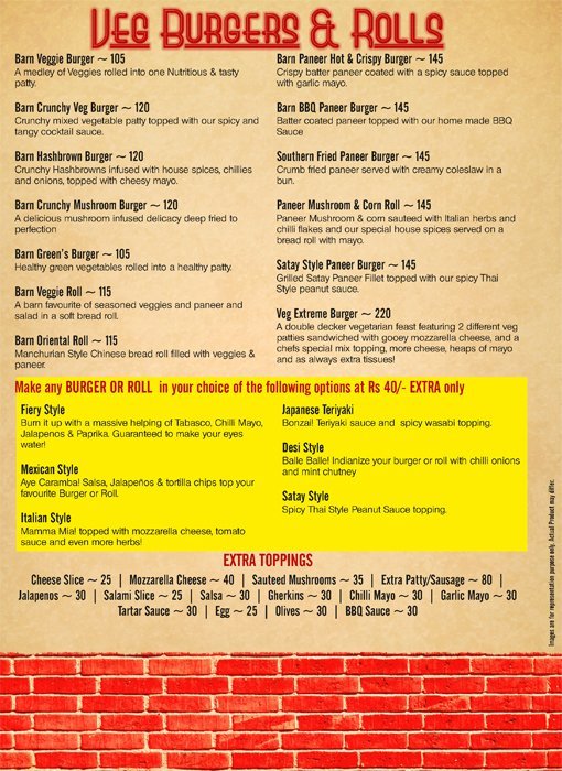 The Burger Barn Cafe Koregaon Park Pune