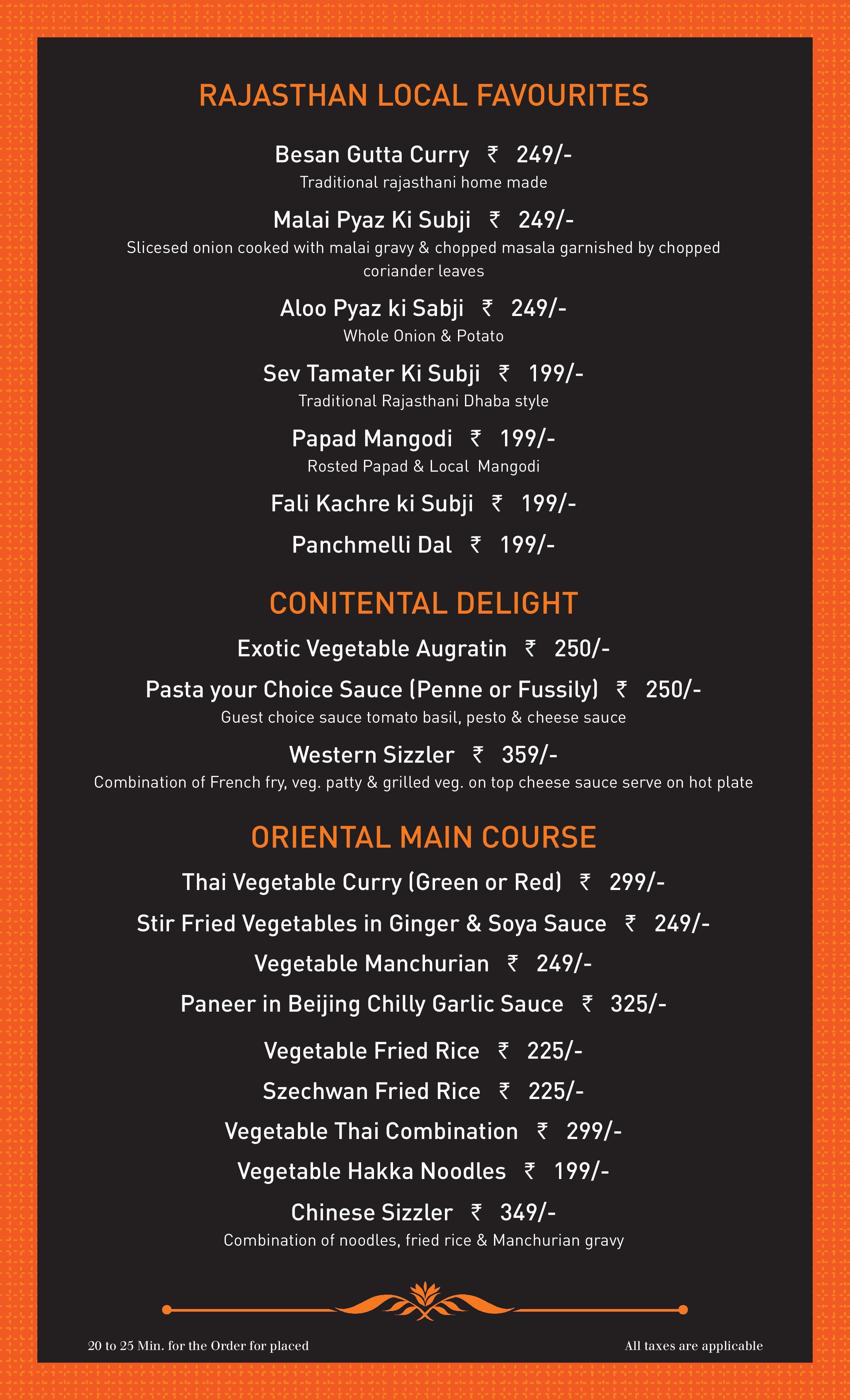 THE FUSION KITCHEN ANA SAGAR LAKE AJMER Menu, Photos, Images and