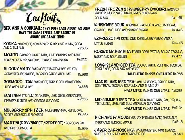 The Little Door Andheri Mumbai Menu Photos Images And