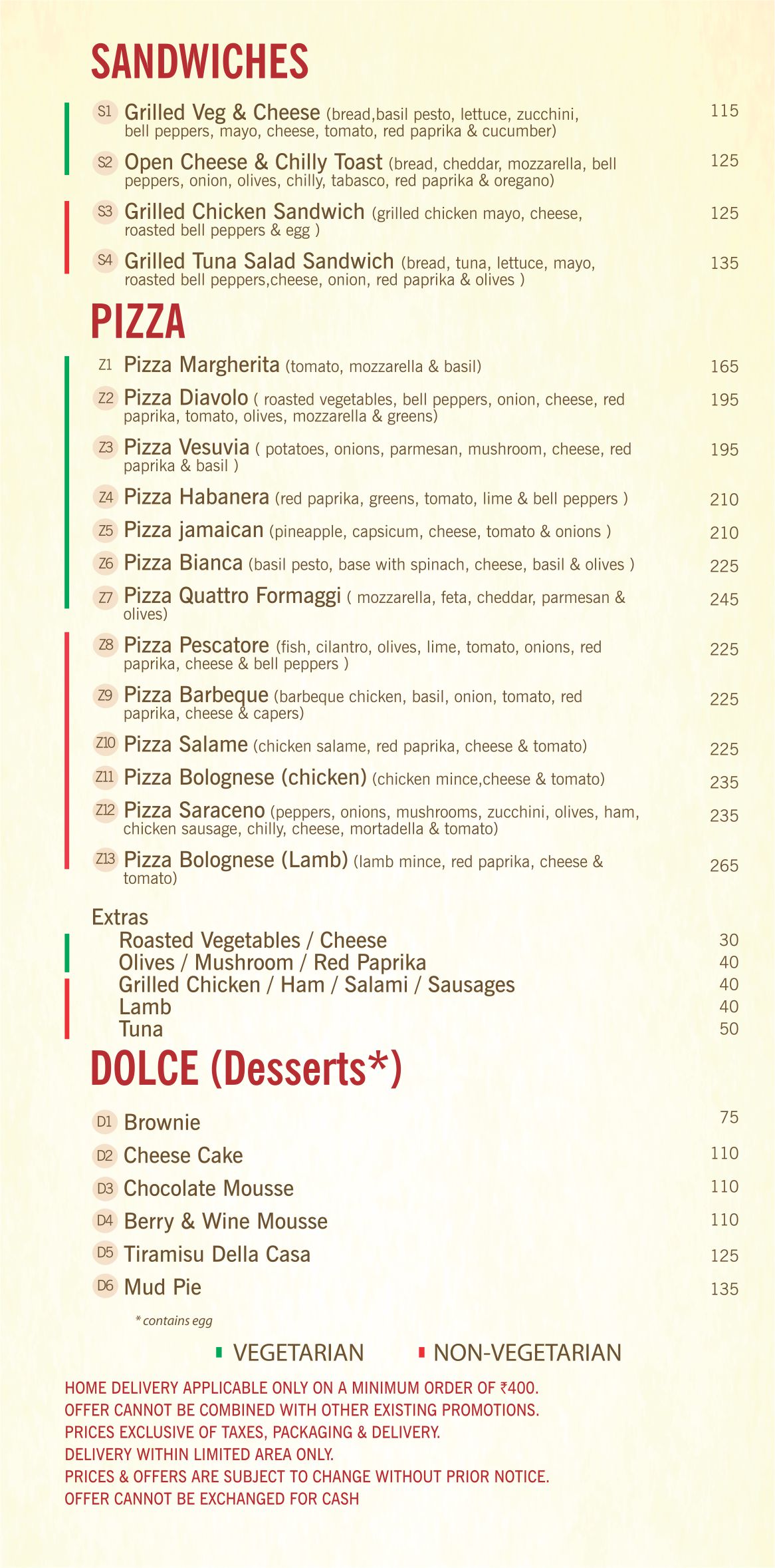 THE PASTA BAR VADAPALANI CHENNAI Menu, Photos, Images and