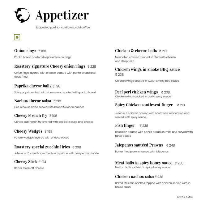 THE ROASTERY COFFEE HOUSE BANJARA HILLS HYDERABAD Menu, Photos