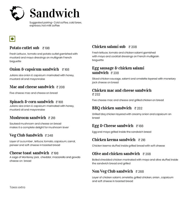 THE ROASTERY COFFEE HOUSE BANJARA HILLS HYDERABAD Menu, Photos