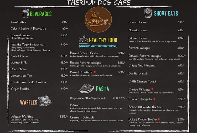 THERPUP (A DOG CAFE) - WHITEFIELD - BANGALORE Menu, Photos, Images and ...