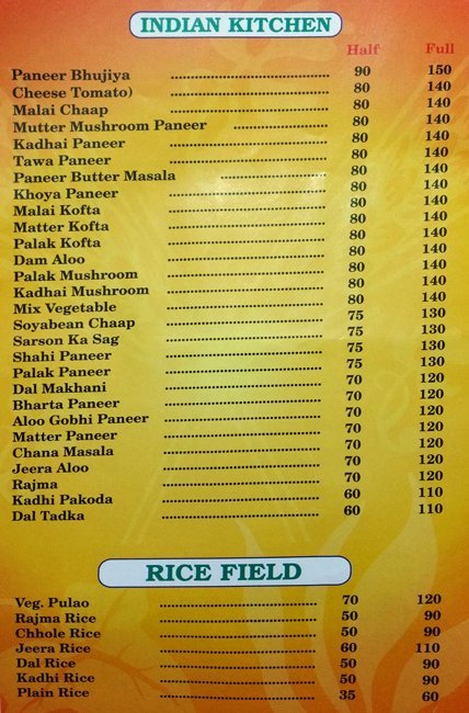 VAISHNO PUNJABI DHABA - AZADPUR - DELHI NCR Menu, Photos, Images and ...