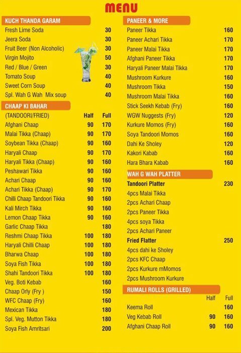 Wah Ji Wah - Patel Nagar West - Delhi NCR image 1