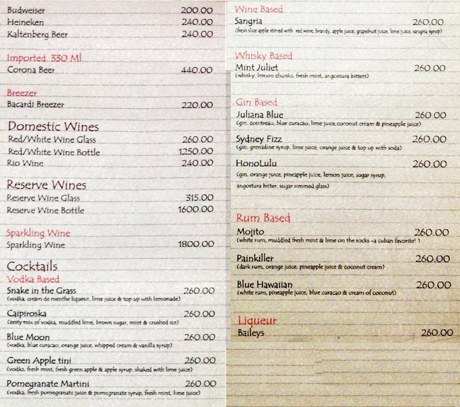 WAH! MARATHI DINE N WINE SEASONS MALL MAGARPATTA CITY PUNE Menu