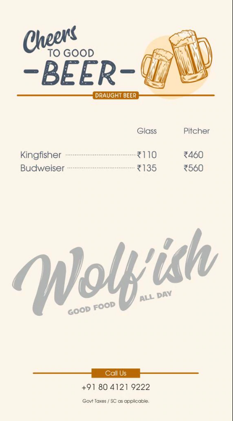 Wolf'ish - Church Street - Bangalore image 1