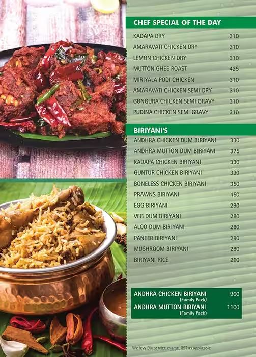 Andhra Ruchulu - Sankey Road - Bangalore image 1