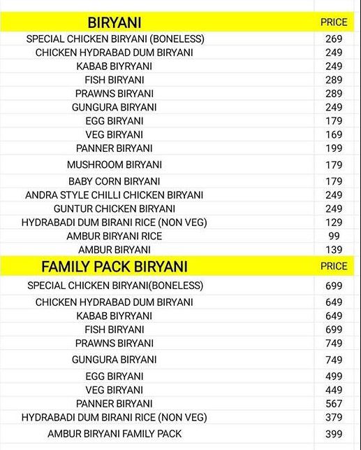 Hyderabad Biryani Palace - HSR Layout - Bangalore image 1