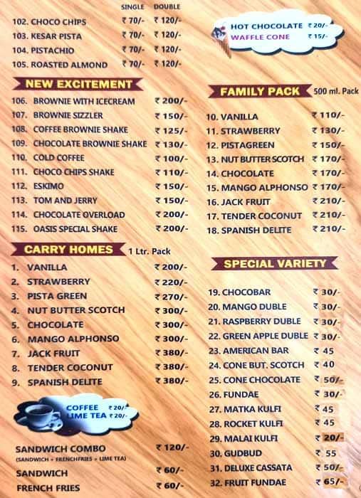 Oasis Ice Cream Parlour - Nandavanam - Trivandrum image 1