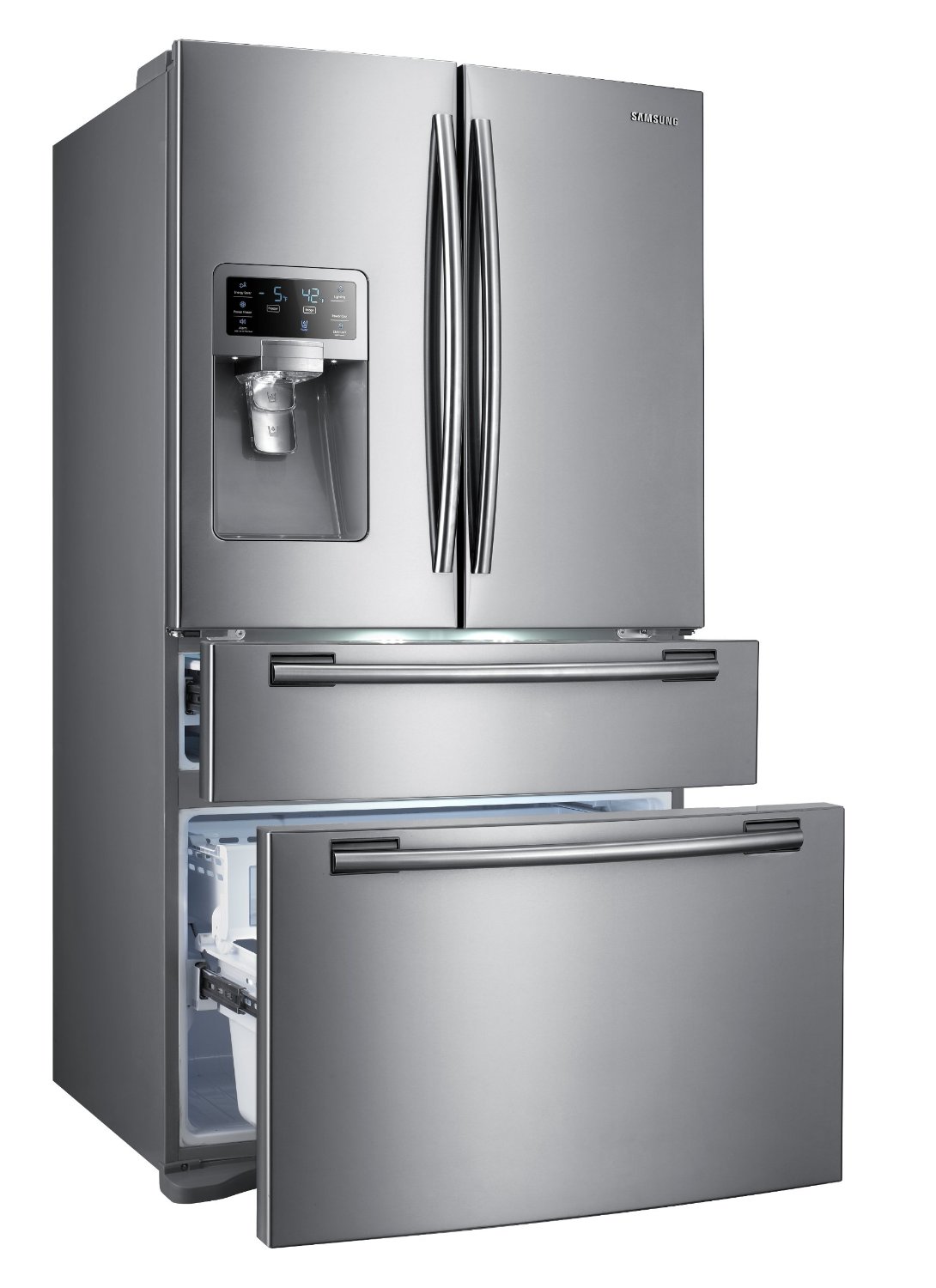 Samsung French Door Refrigerator Rfg28mesl Photos Images And