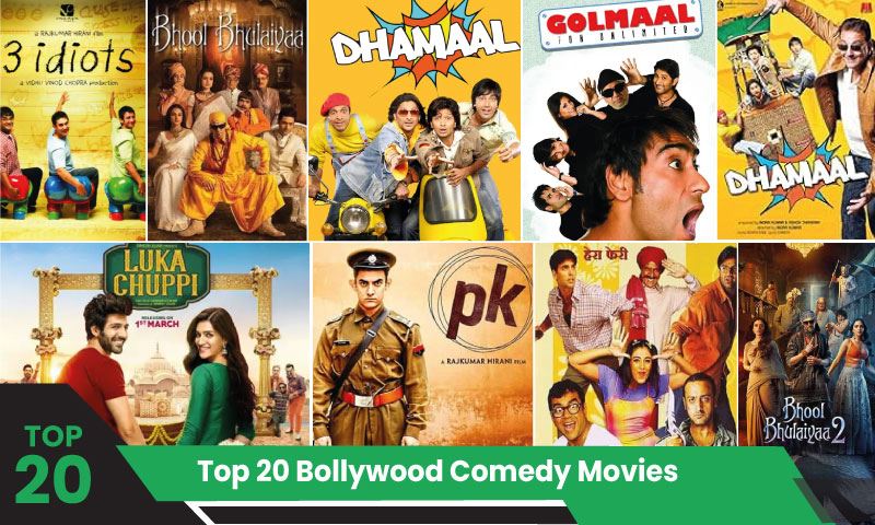 Top 20 Bollywood Comedy Movies of All Time