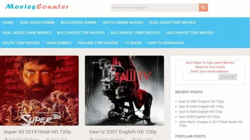 MoviesCounter (Updated 2025) - Good Website to Download Movies