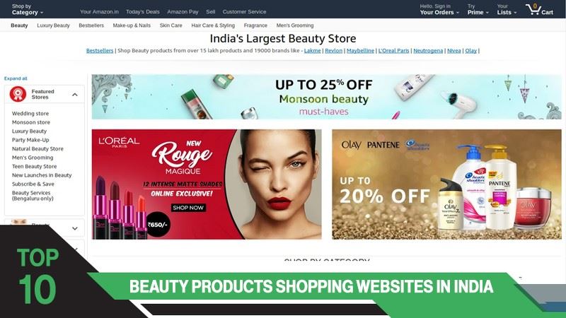 Cosmetics online deals india