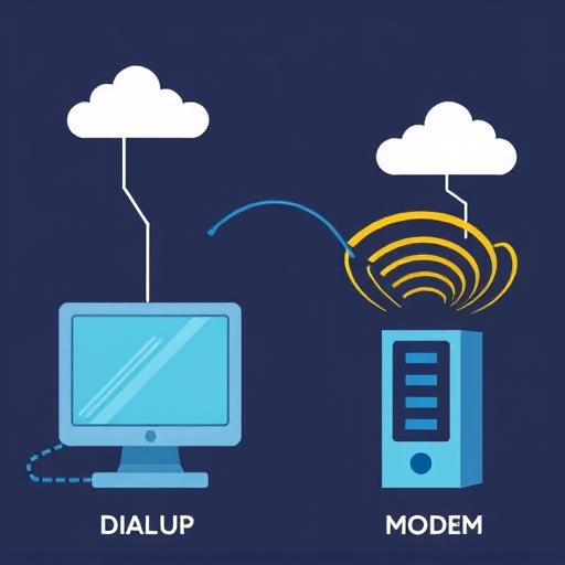 DialUp Vs. Cable Modem Image