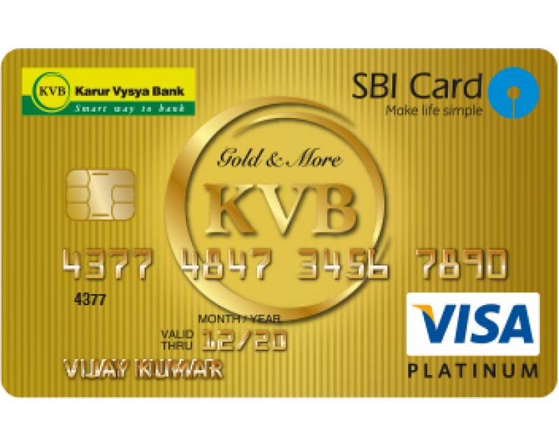 Karur Vysya Bank SBI Visa Credit Card Image