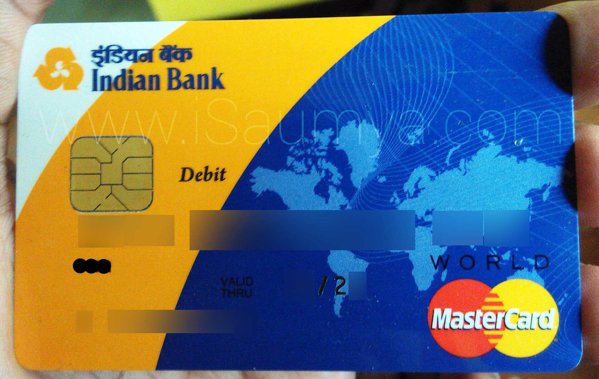 Indian Bank Visa Credit Card Image