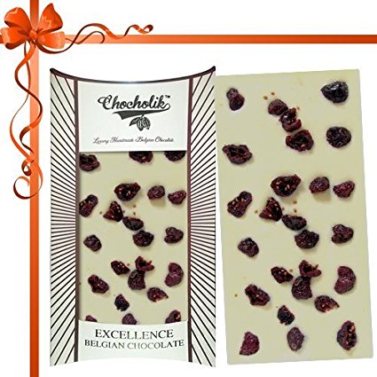 Chocholik Belgian White Cranberry Bar Image