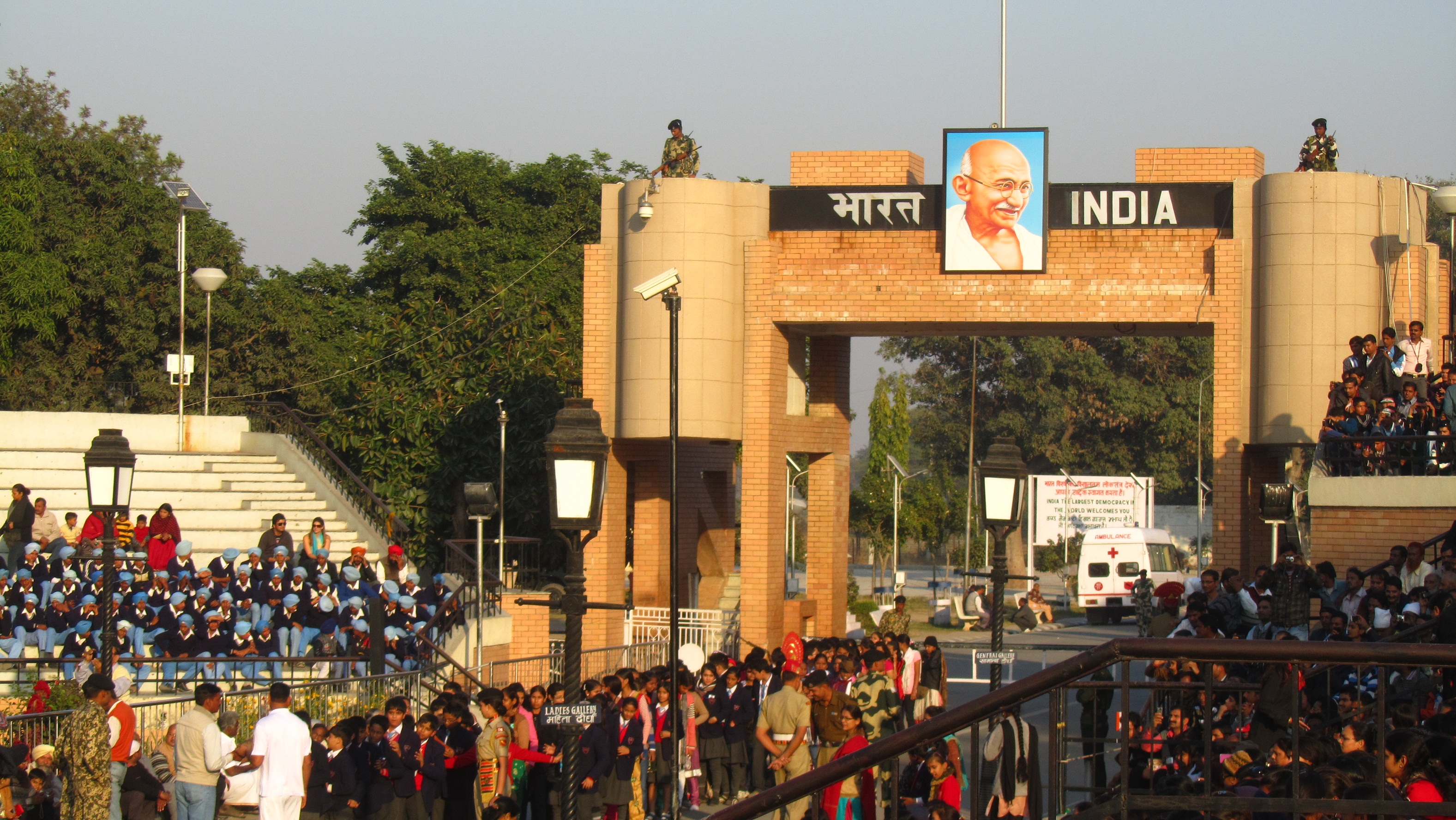 Image result for wagah attari border attractions