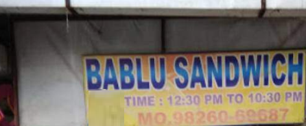 Bablu Sandwich - Manik Bagh Road - Indore Image