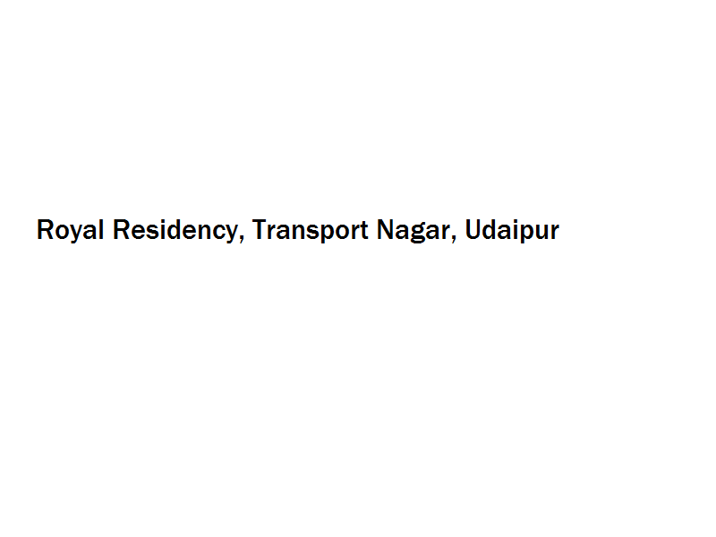 Royal Residency - Transport Nagar - Udaipur Image