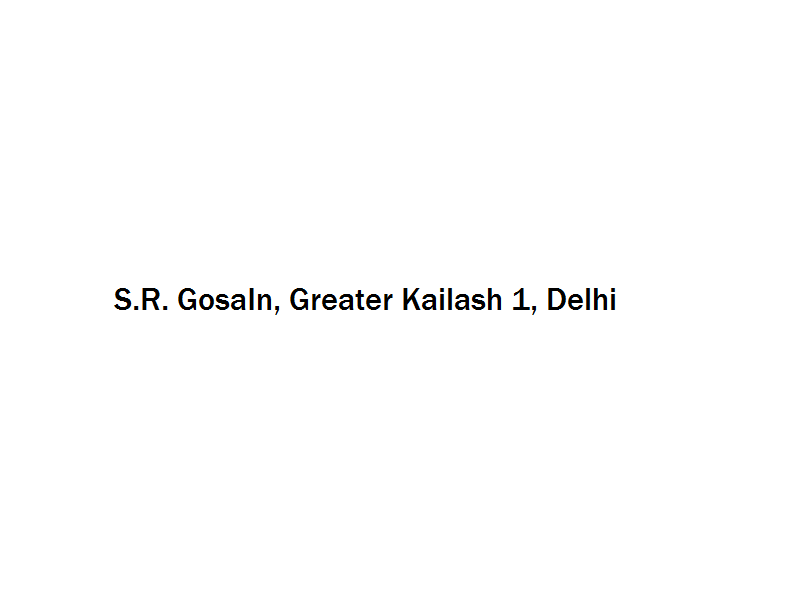 S.R. GosaIn - Greater Kailash 1 - Delhi Image