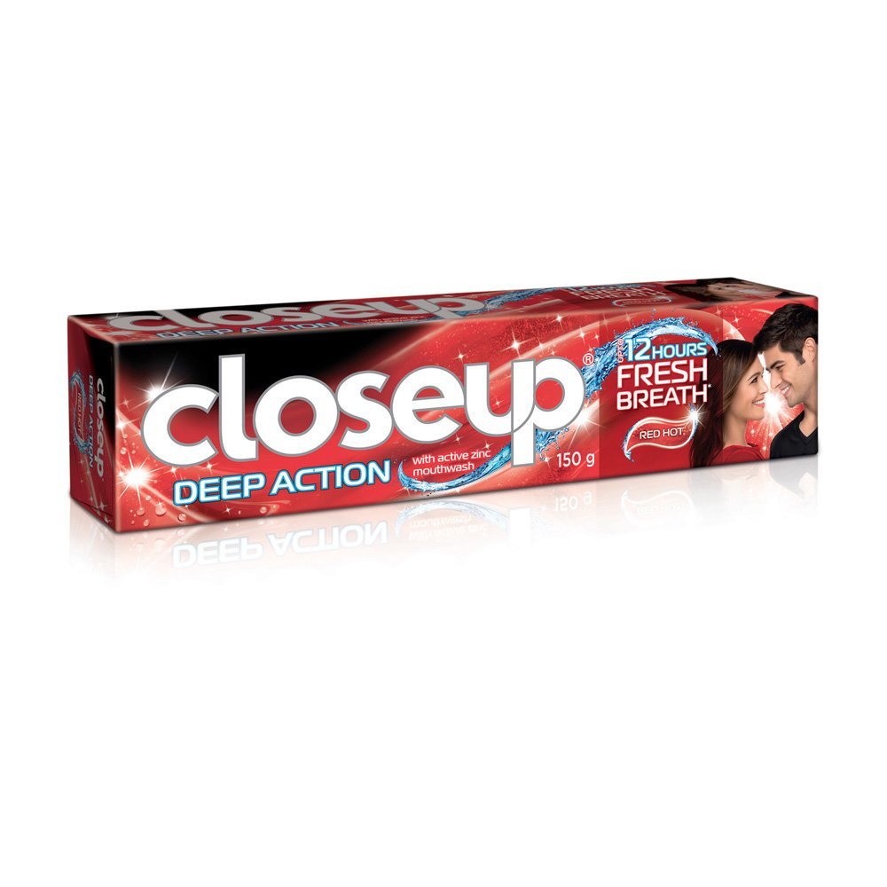 close up toothpaste description