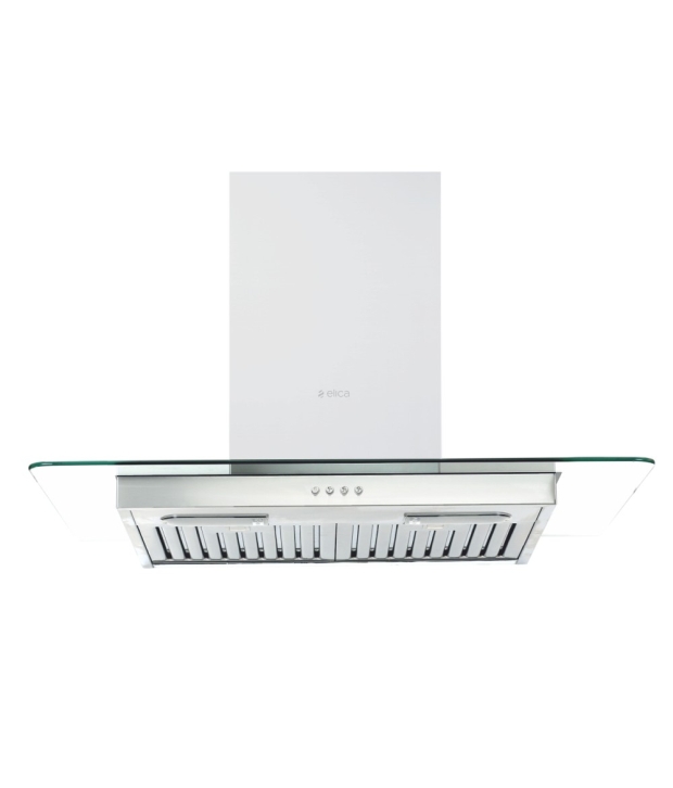 Elica 90cm 1150 Flat Glass Ltw 90 H4 Slim Pb Power Plus Ic Hood Chimney Image