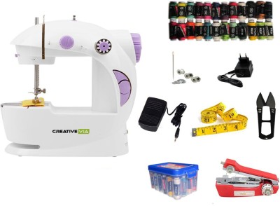 CreativeVia Exclusive JH-44 Mini Portable & Compact With Accessories Electric Sewing Machine Image