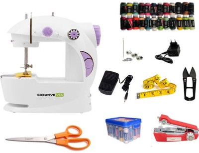 CreativeVia Exclusive Mega Fully Loaded With Accessories Portable Electric Electric Sewing Machine Image