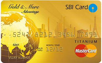 SBI Gold & More Advantage Credit Card Image