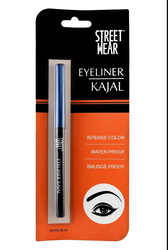 Street Wear Eyeliner Kajal Royal Blue Image