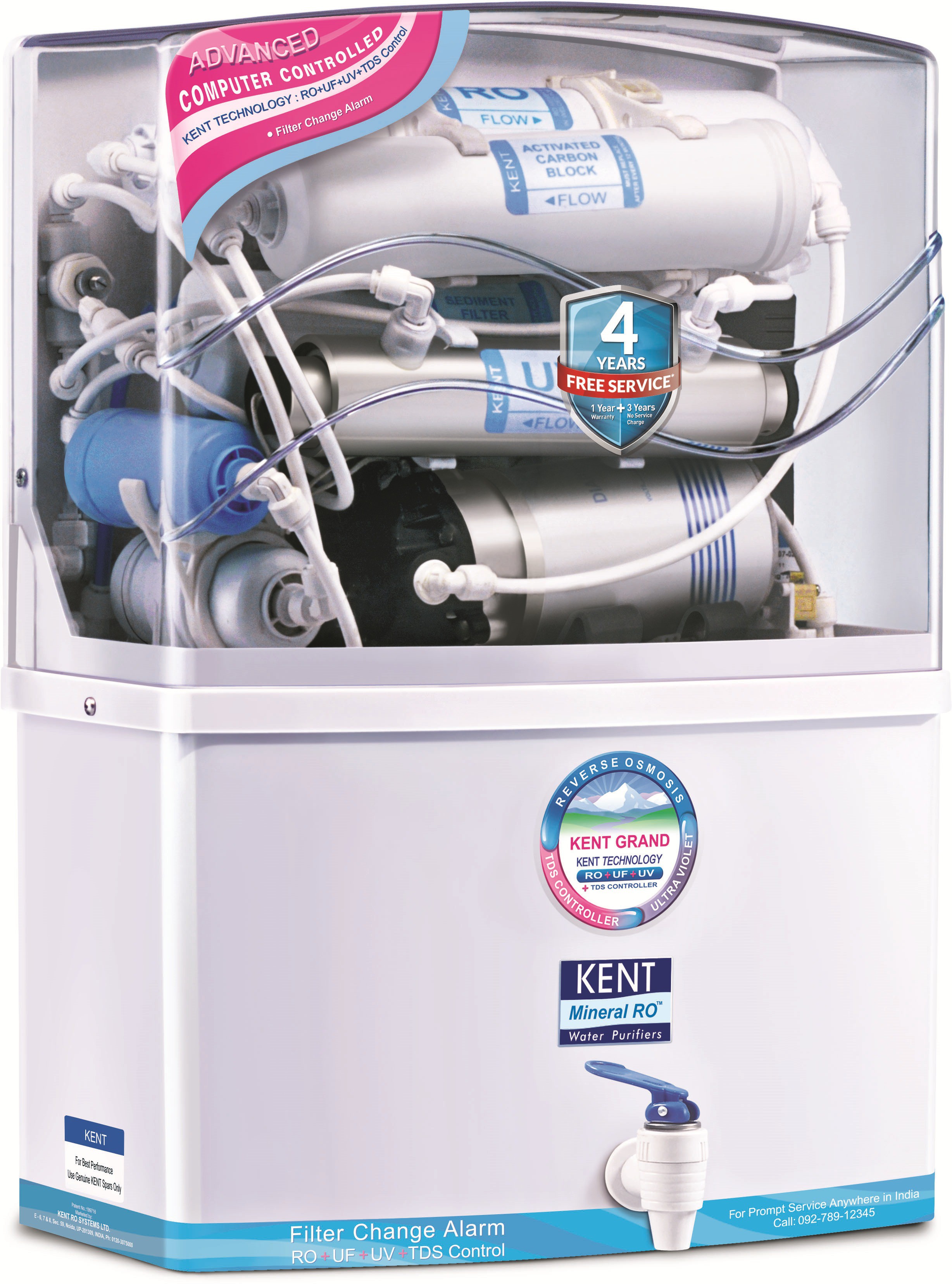 KENT GRAND MINERAL (11007) 8 L RO + UV +UF WATER PURIFIER Reviews