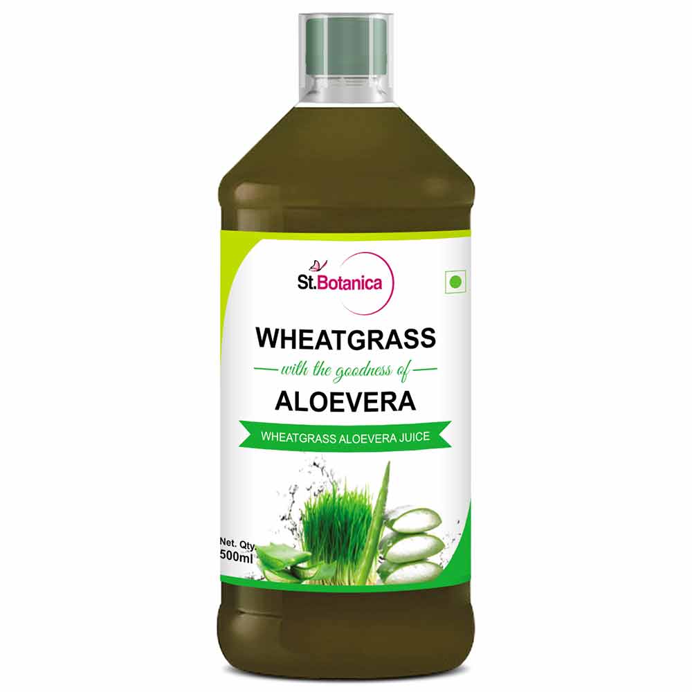 St.Botanica Wheatgrass Aloevera Juice Image