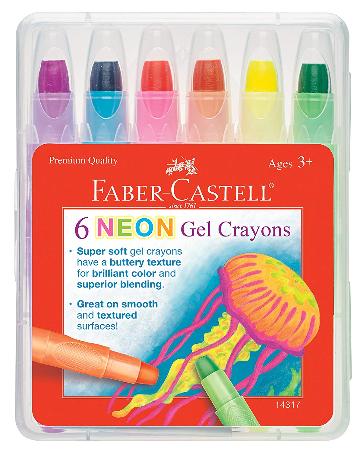 Faber Castell Neon Gel Crayons Image