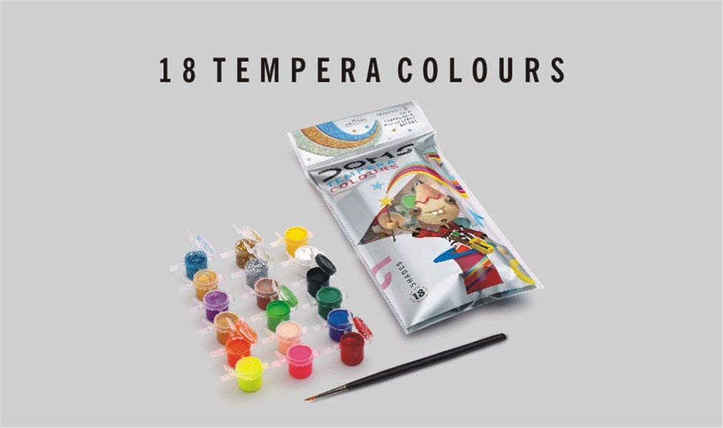 Doms 18 Shades Tempera Colours Image