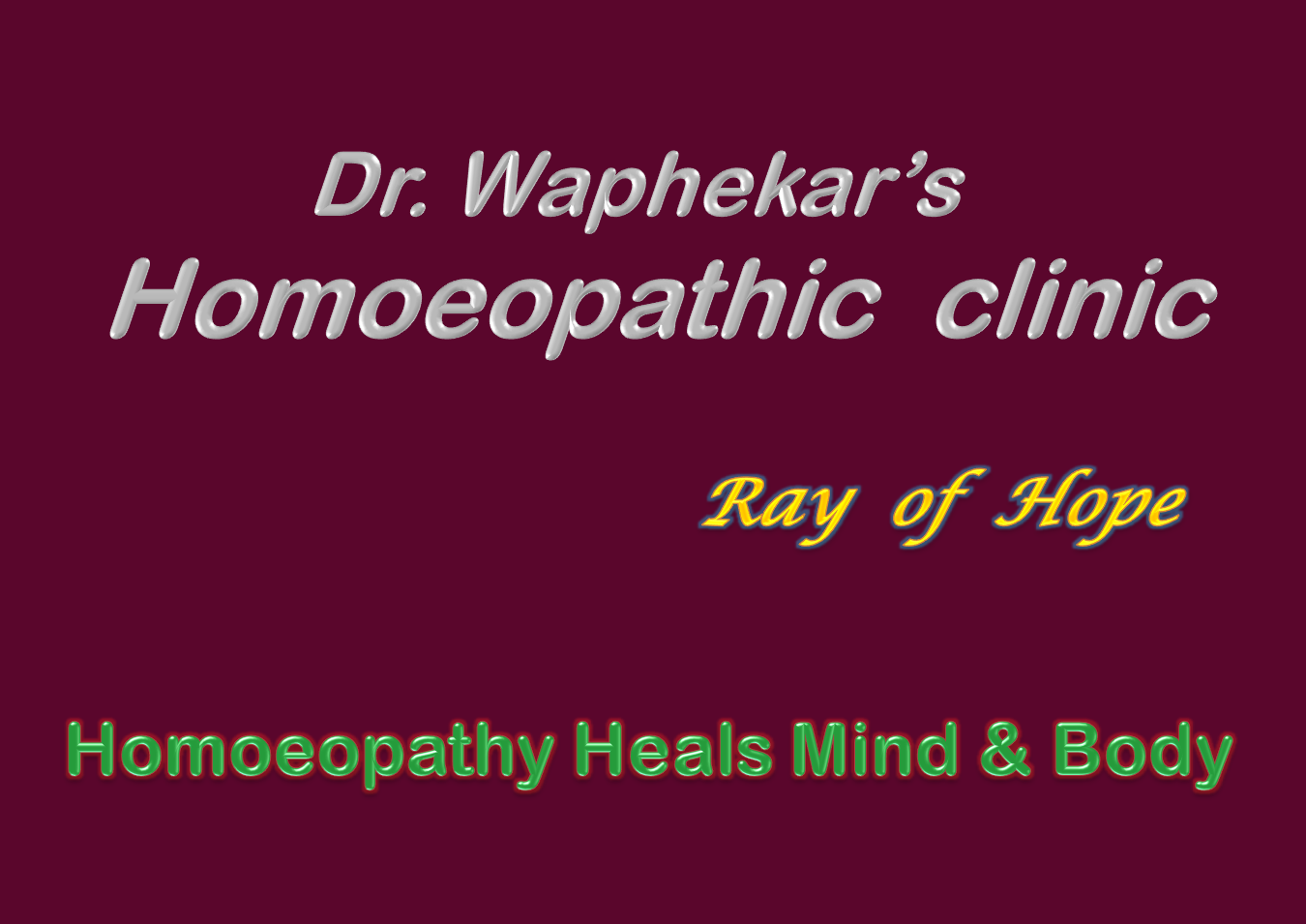 Dr Waphekar's Homoeopathic Clinic - Pashan Sus Road - Pune Image