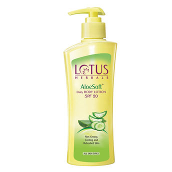 Lotus Herbals AloeSoft Daily Body Lotion SPF 20 Image