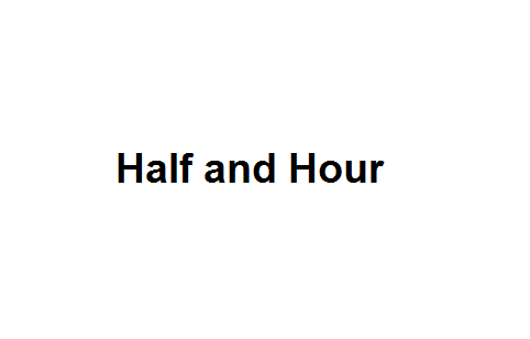 Half and Hour Image