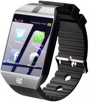 Time Up Camera|Bluetooth|SIM Card Silver Smartwatch Image