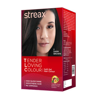 Streax TLC Soft Gel Hair Colour Dark Brown Image