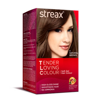 Streax TLC Soft Gel Hair Colour Natural Brown Image