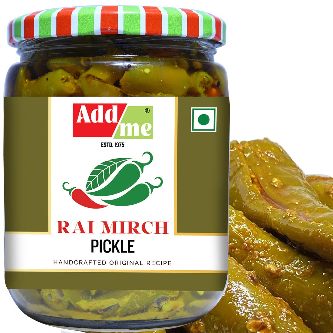 Add Me Homemade Stuffed Green Chilli Pickle Image