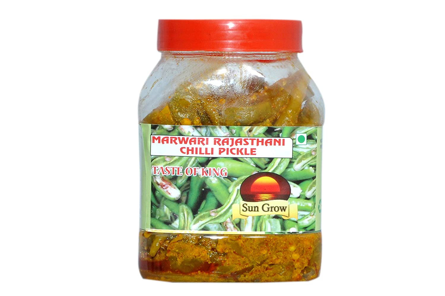 Sun Grow Marwadi Rajasthani Green Chilli Pickle Image