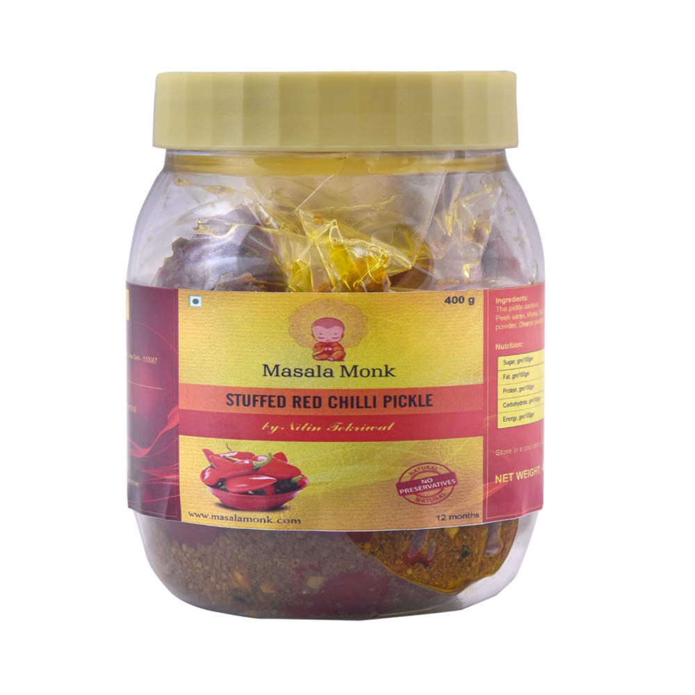 Masala Monk Stuffed Red Chilli Pickle Image