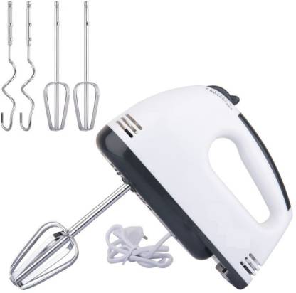 Wds Electric Egg Mixer Beater Hand Held 7 Speeds Roasting Stainless 300 W Blender Electric Whisk Image