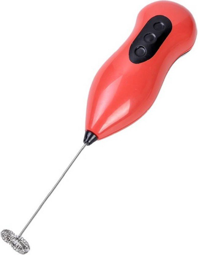 Trendegic Mini Electric Hand Blender Froth Maker Whisker Mill Coffee Egg Beater Red 0 W Image