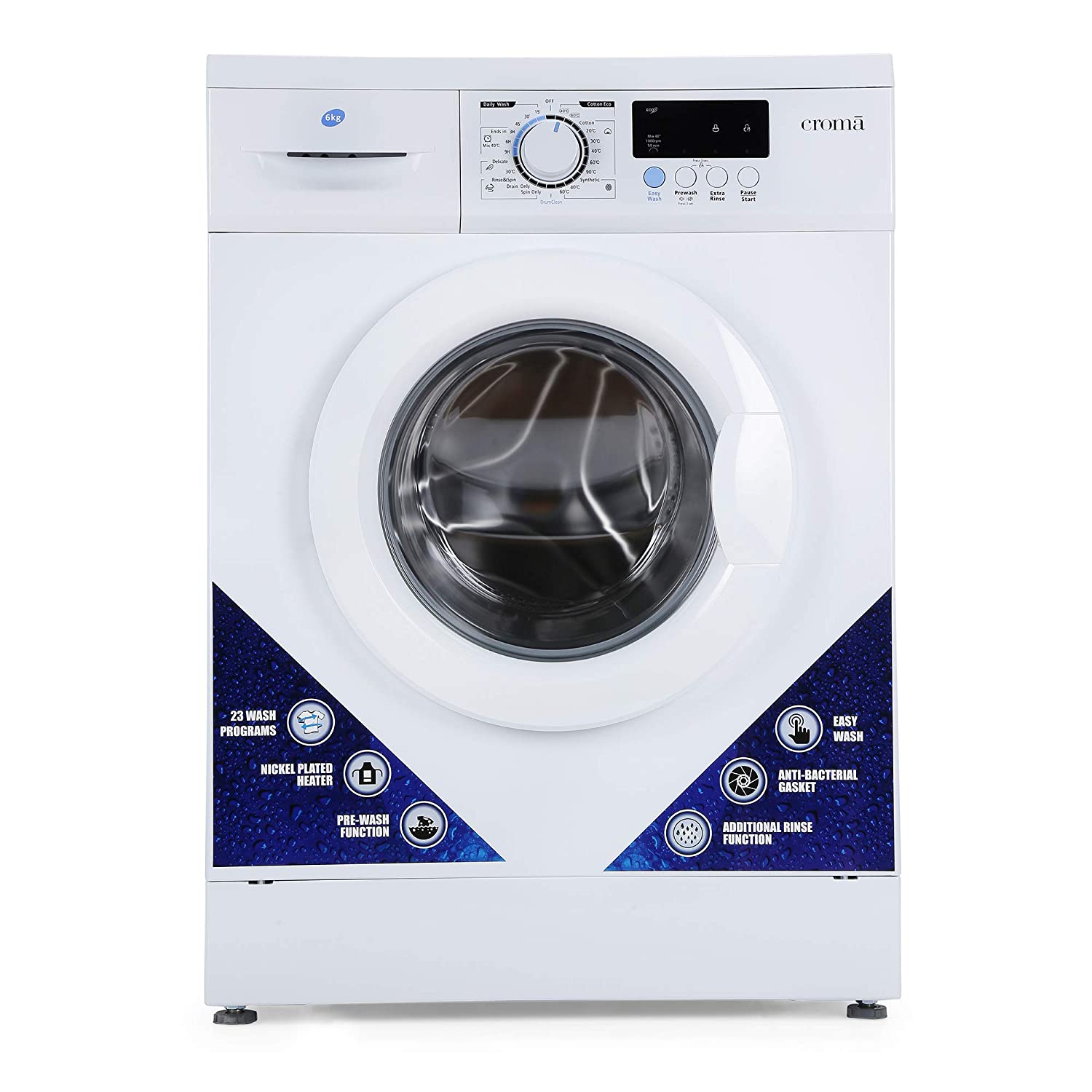 Croma 6 kg Fully Automatic Front Load with In-built Heater Image